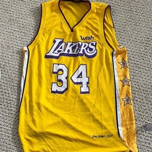 Vtg Shaquille O'Neal Shaq Los Angeles Lakers Swingman Jersey Size XL Wish New
